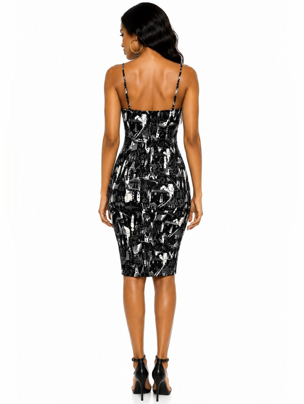 Nine West Timeless Urban Chic Print BodyCon Summer Dress - Picture 2 of 8